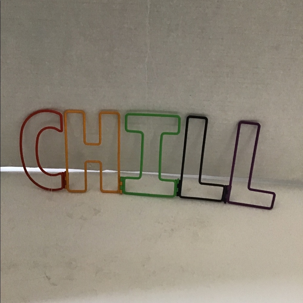 Hobby Lobby Spring Shop decor . The word “”Chill”